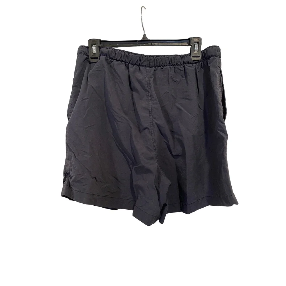 Columbia Sportswear Mens Hiking Shorts Black Nylon Elastic Waist‎ Belt Large